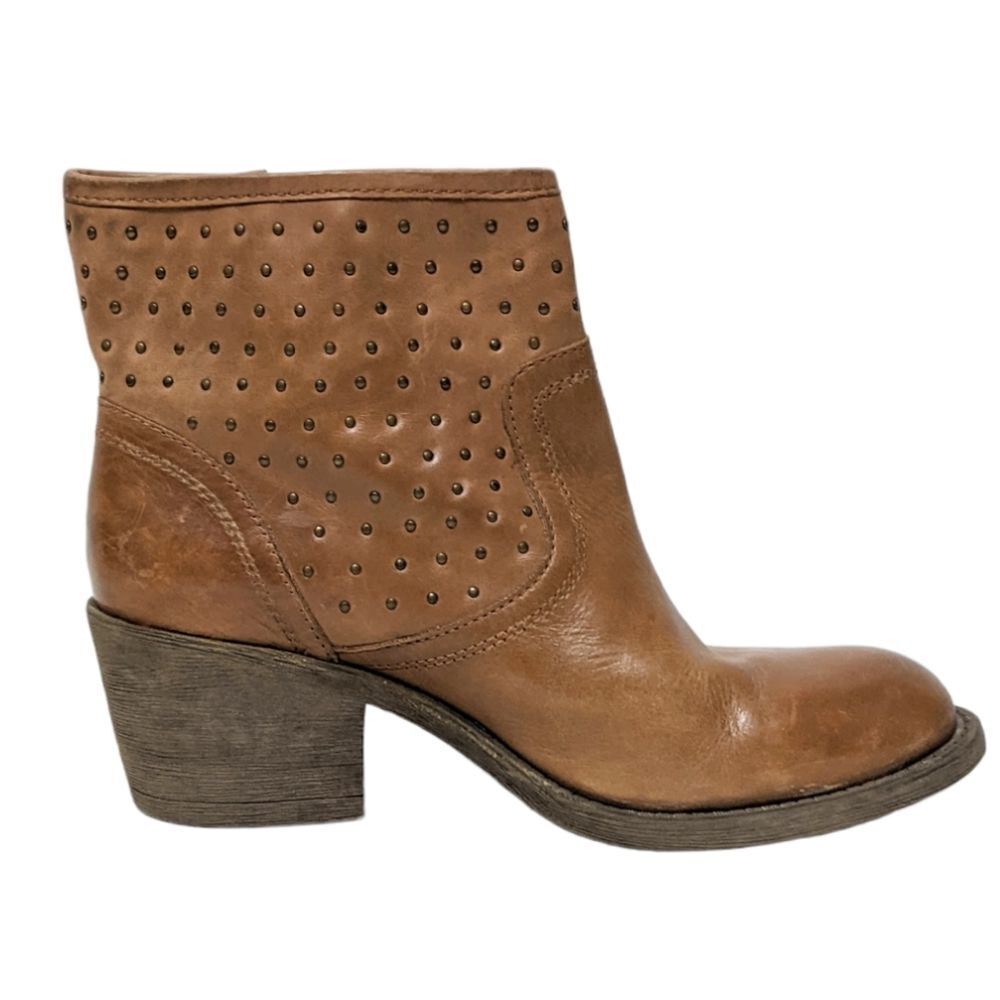LUCKY BRAND Butler Leather Studded Ankle Boots 8.5 - Picture 5 of 10